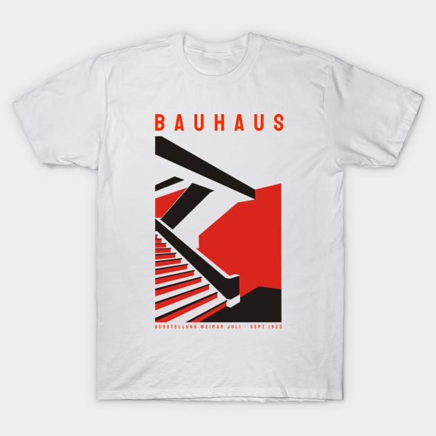 The Staatliches Bauhaus Art Deco Architecture Poster T-Shirt by Closeddoor